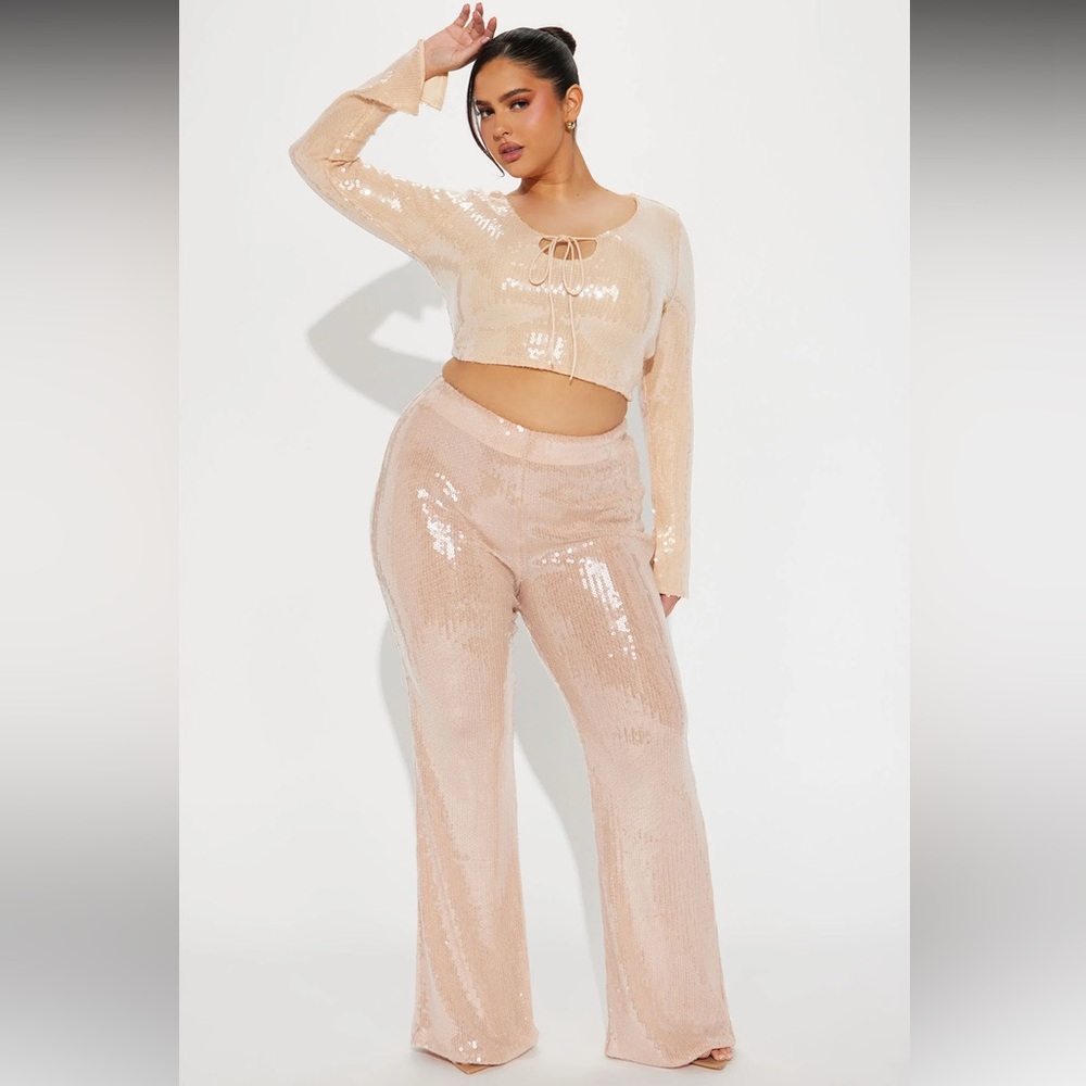 NWT❣️Champagne Sequin Top - Sz XL-XXL 🫶🏽🍾🥂 - Picture 4 of 8